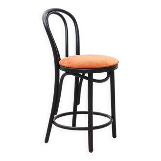 Vintage bistro high chair Satelliet 16/C orange and black