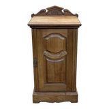 English bedside table in blond mahogany early 20th century - L=45.5cm H=85cm D=37.5cm