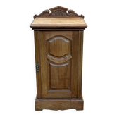 English bedside table in blond mahogany early 20th century - L=45.5cm H=85cm D=37.5cm