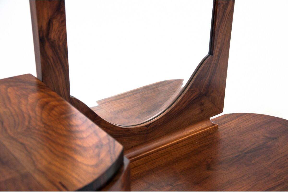 Coiffeuse - Miroir tremo Art Déco, Italie, années 1920. Après rénovation.