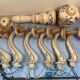 Antique chandelier in eastern faience, to be re-electrified, sold dismantled circa 1930