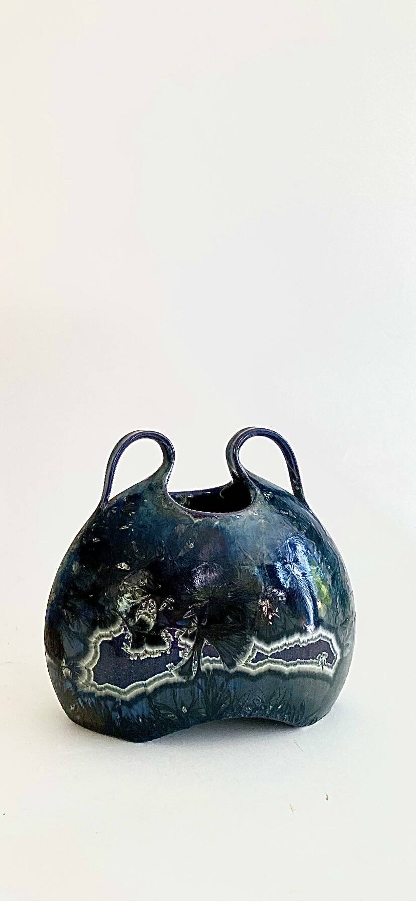 Vase with 2 handles, ceramic, 1979.