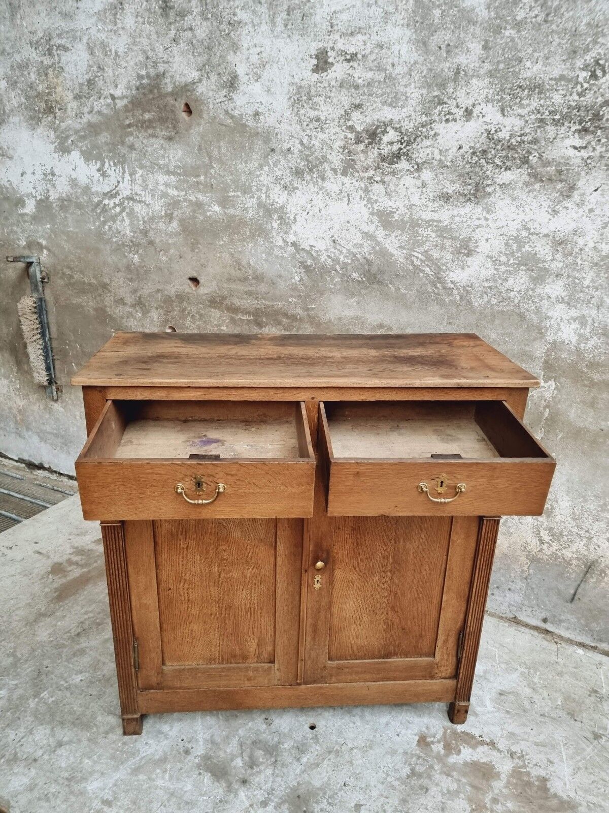 Antique cabinet oak 19th century sideboard
