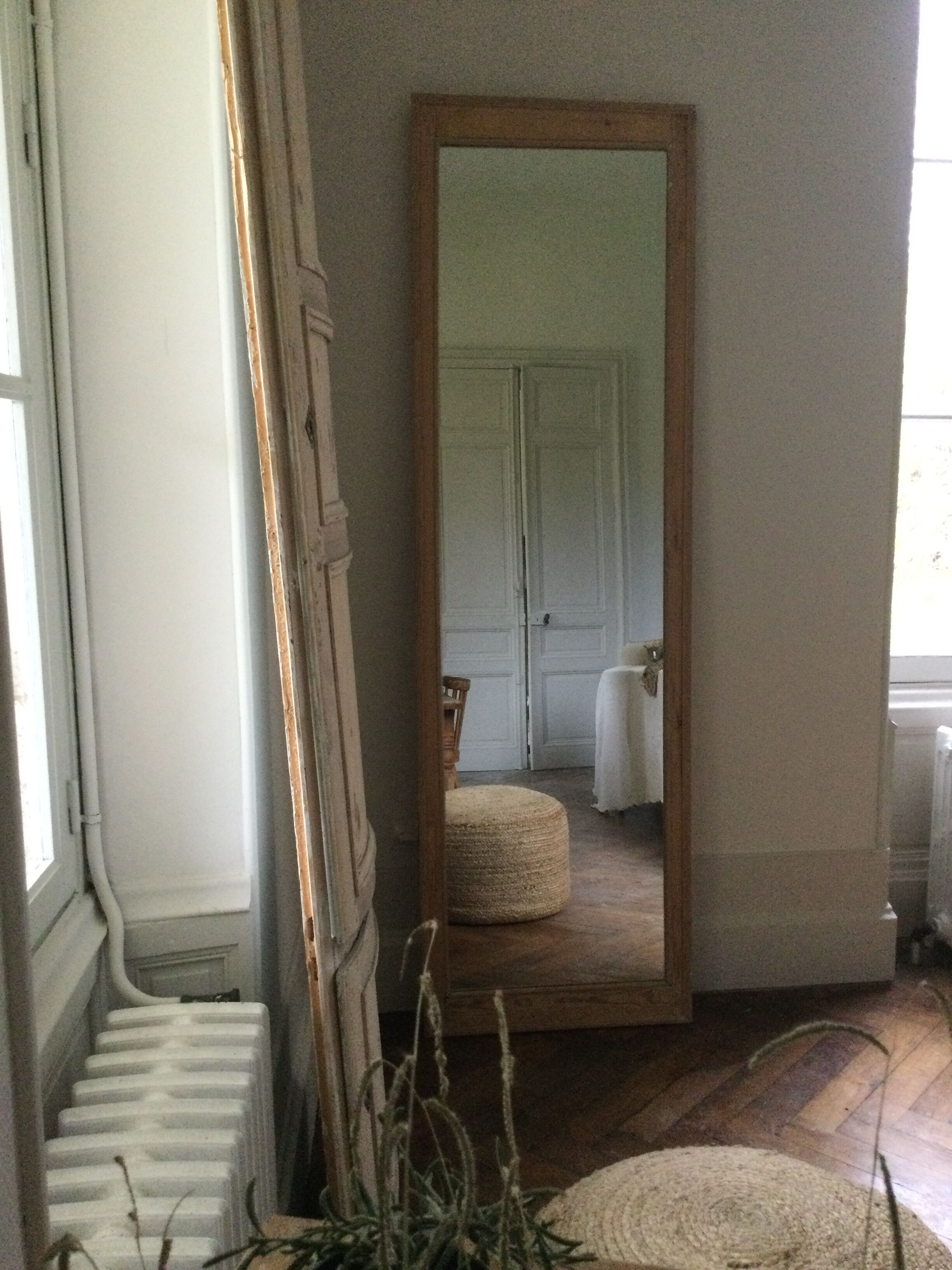 Antique mirror stripped 220x67cm