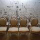 Lot de 6 chaises + 2 fauteuils médaillon style Louis XVI