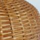 Vintage rattan lampshade from the 70s, mid-century style.