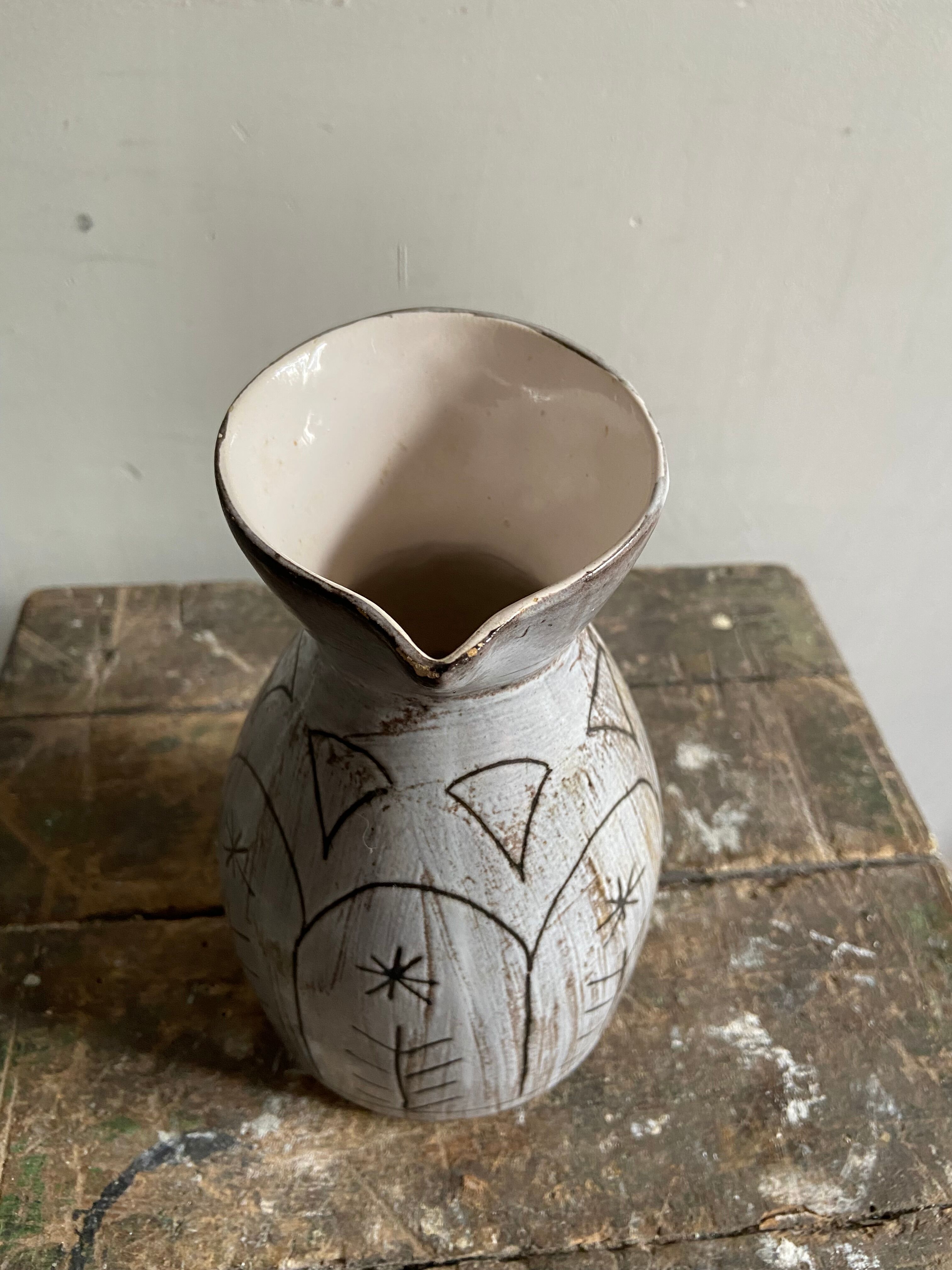 Vintage ceramic pitcher