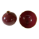 Raspberry-colored ceramic soliflore vase and bowl, enhanced with gilding, Arabia, Finland