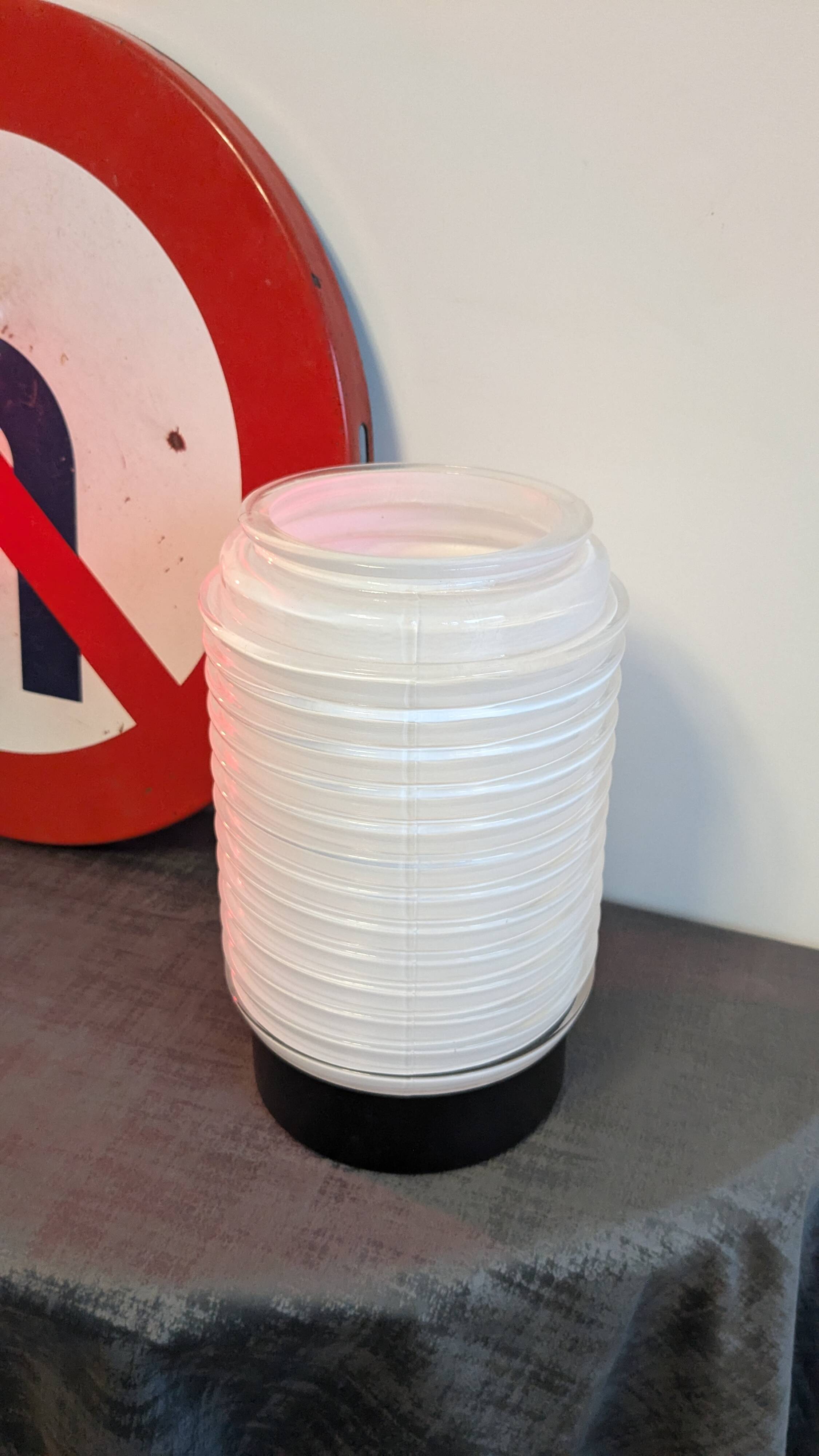 Black and white vintage design vase