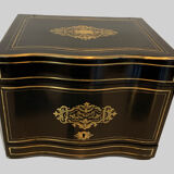 Cellar A Liqueur Complete Boulle Box Napoleon III Box Marquetry XIX Century
