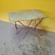 Old French Metal Bistro Garden Table, From The Early 1900s.