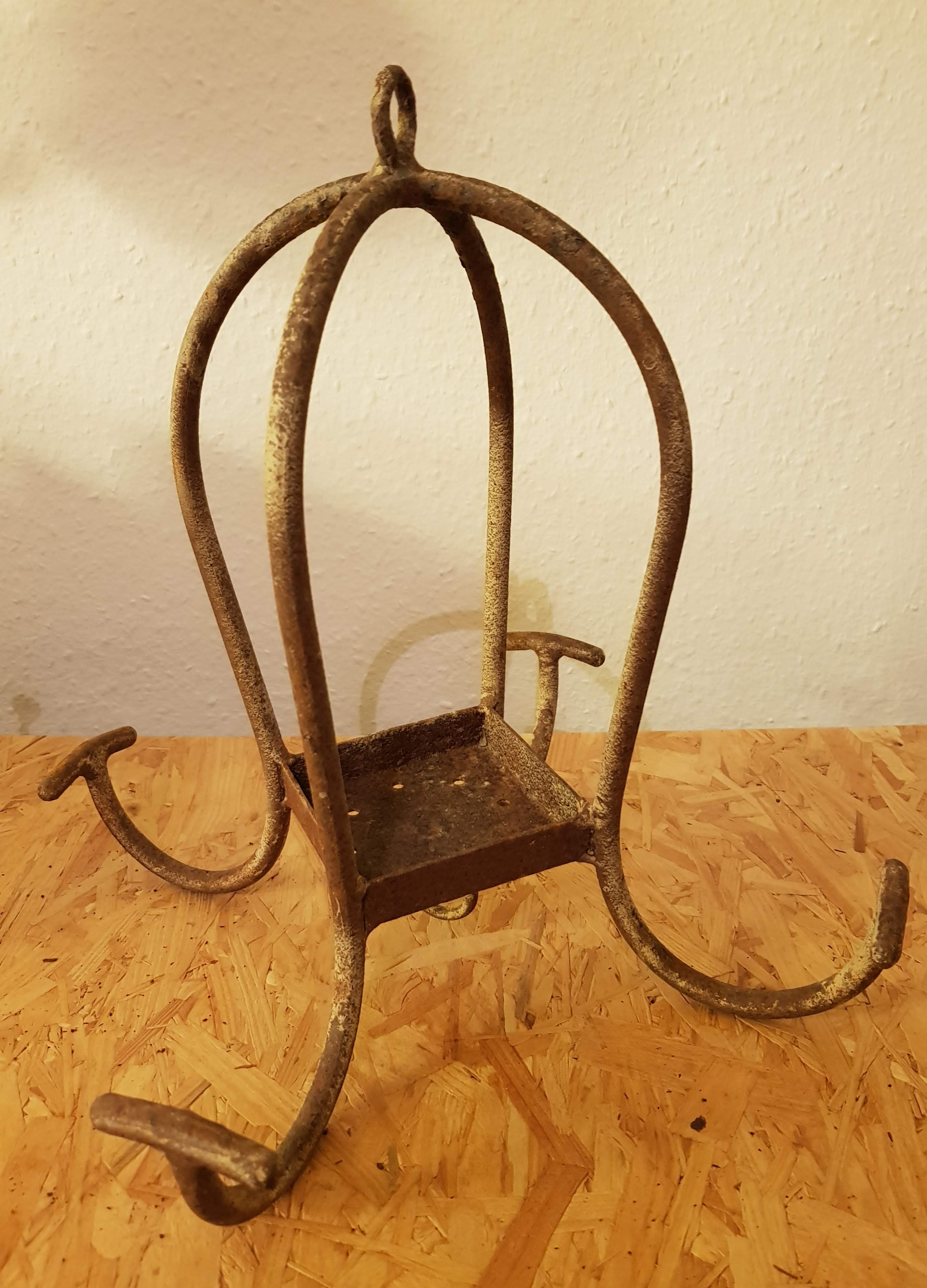 Industrial wrought iron hanger