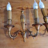 Pair of Bronze Sconces
