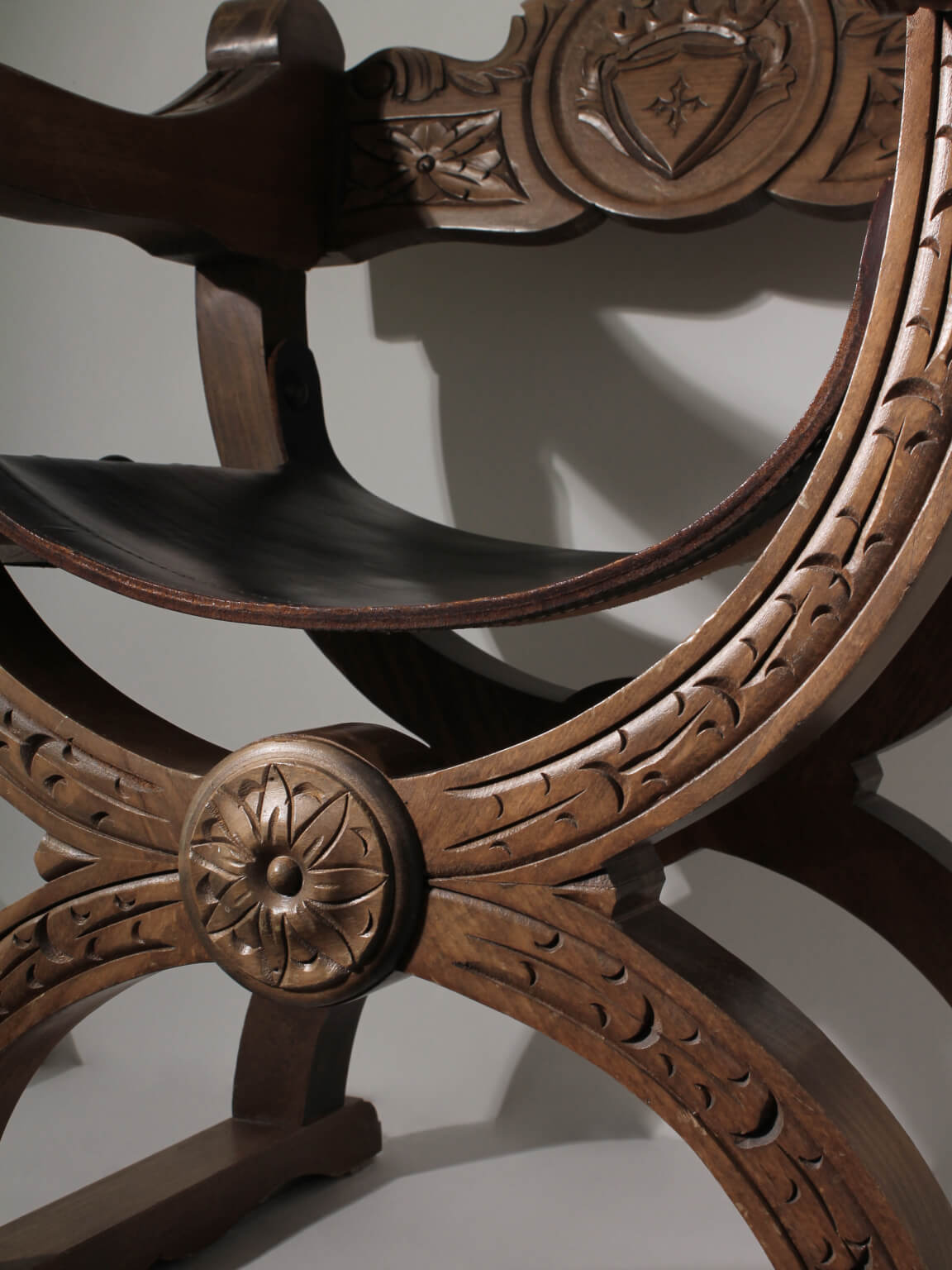 Renaissance Revival Dante Oak Chair, 1850s, Sweden