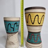 Two matching Scheurich West Germany vases