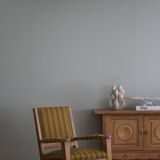 Pair of Art Deco armchairs in oak and fabric, Danish cabinetmaker, 1940s