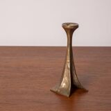Michael Harjes Brutalist Candlestick in Bronze 1970s Germany