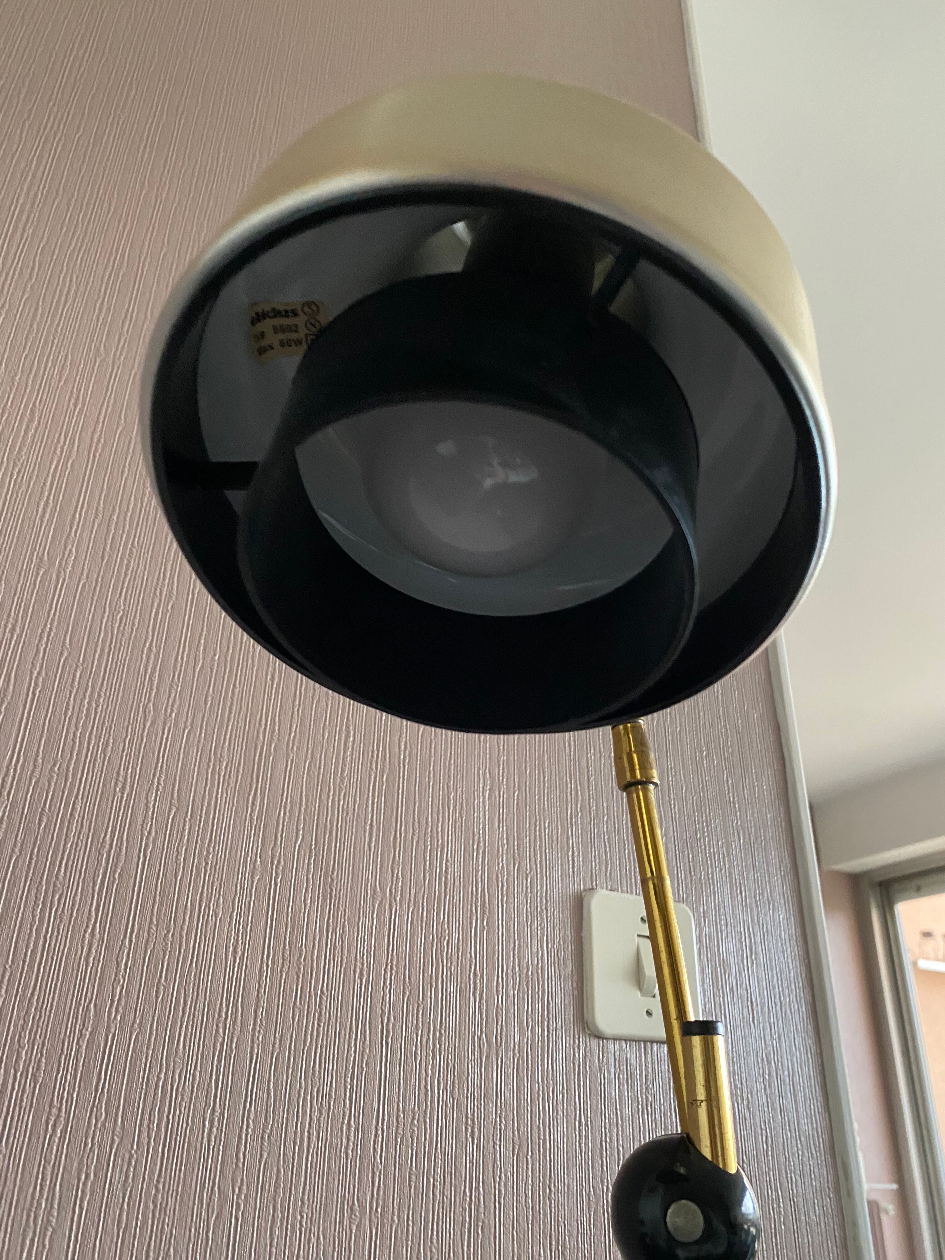 Scandinavian brass floor lamp