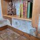 Antique hanging shelf