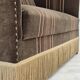 1970s, Danish 2 seater sofa, original condition, green velour, beech wood legs.