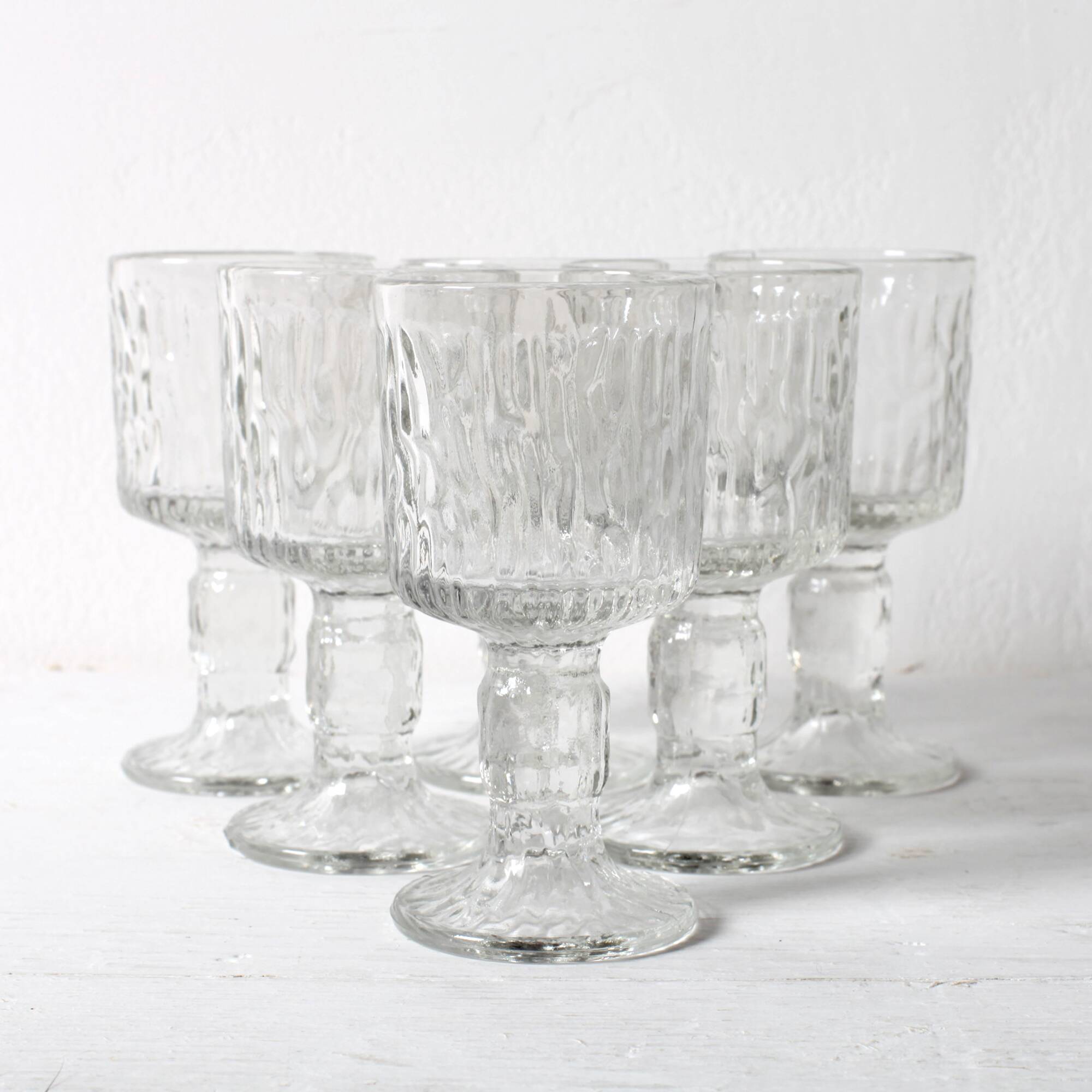 Set of 6 Ravenhead Siesta Bark Shot Glasses 6 cl / United Kingdom / 1970s