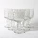 Ensemble de 6 verres à shot Ravenhead Siesta Bark de 6 cl / Royaume-Uni / années 1970