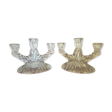 Pair of candle holders