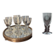 6 Baccarat glasses Funel shaped late 19th - early 20th century 