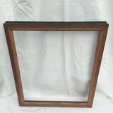 Empty frame in black wood and vintage wood dimension: 56x46.5cm total size 63x53.5cm-