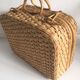 Suitcase round Wicker vintage