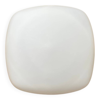 Vintage wall ceiling light in white glass