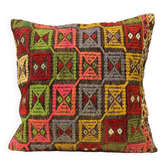 Turkish kilim cushion,60x60 cm,A-15