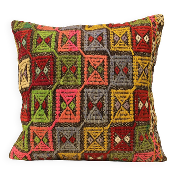 Turkish kilim cushion,60x60 cm,A-15