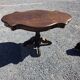 Antique round table in solid oak