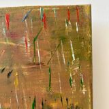 Golden vain - acrylic on canvas -handmade