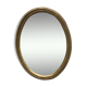 Golden classic mirror oval wood 50x65cm
