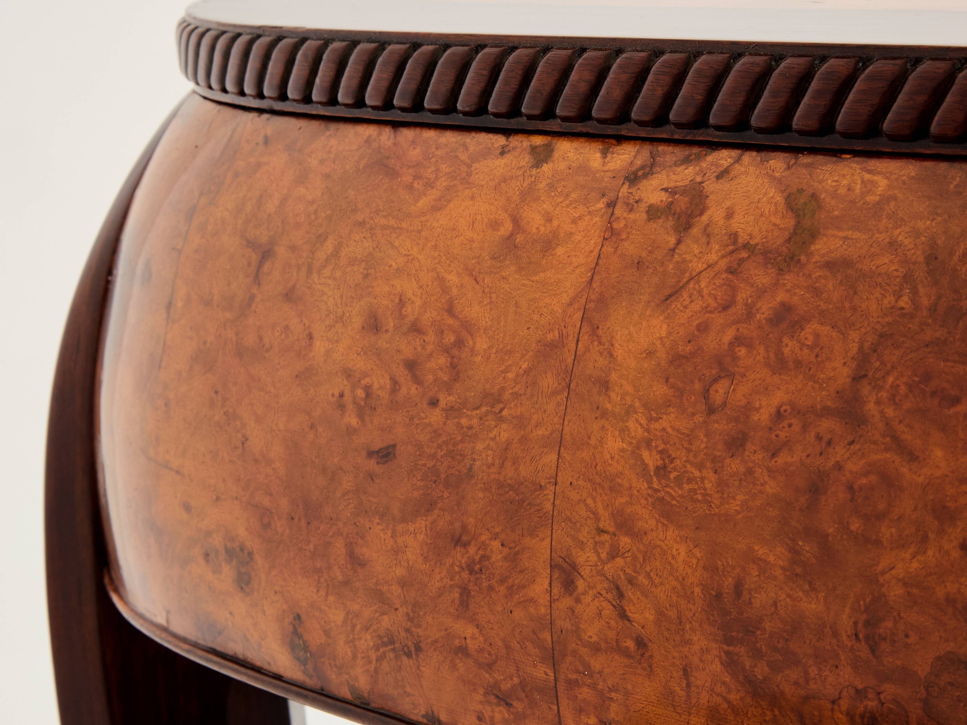 Süe & Mare desk in amboyna burl and rosewood 1921
