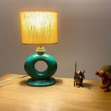 Table lamp in art ceramic Bordeaux