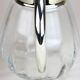 Crystal glass carafe, "kalte ente, vintage jug silver plated