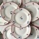 Set of 10 dessert plates badonviller model "dany" years 30-40
