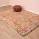 Peach Vintage Moroccan Rug 170 x 230 cm, Berber Wool Rug, Handmade Boho Rug