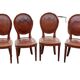 Chaises style Louis XVI en acajou x 6