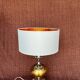 VINTAGE 1970 LARGE FORMAT LAMP CHROME BASE 1 BRUSHED ALUMINIUM BALL DO