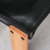 Set of Four Italian Scarpa 'Monk' Mid-Century Dining Chairs