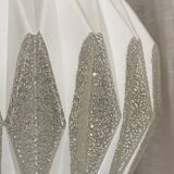 Vintage 1950s Bauhaus style modernist globe pendant light