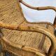 Pair of Vivai del Sud rattan wicker bamboo chairs