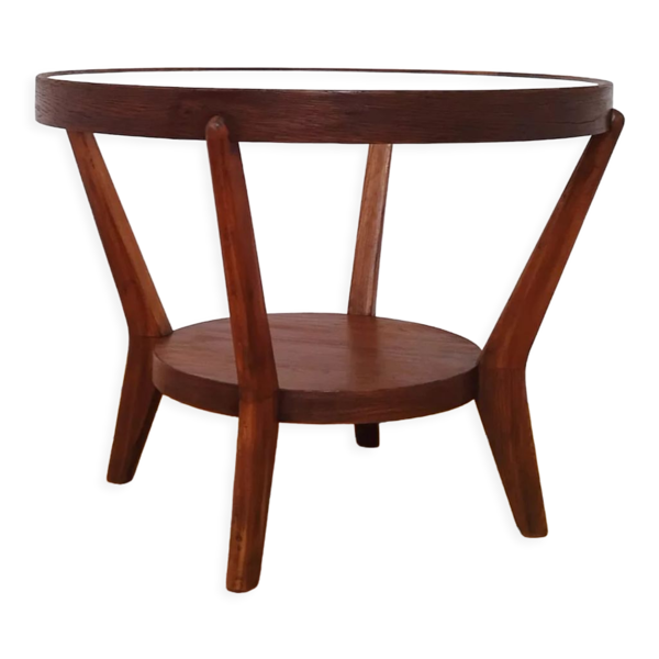Table basse, design. K. Kozelka & A. Kropacek, Interier Praha, Tchécoslovaquie, années 30