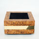 Table bar or planter marquetry of brass olive wood by Sandro Petti 1970