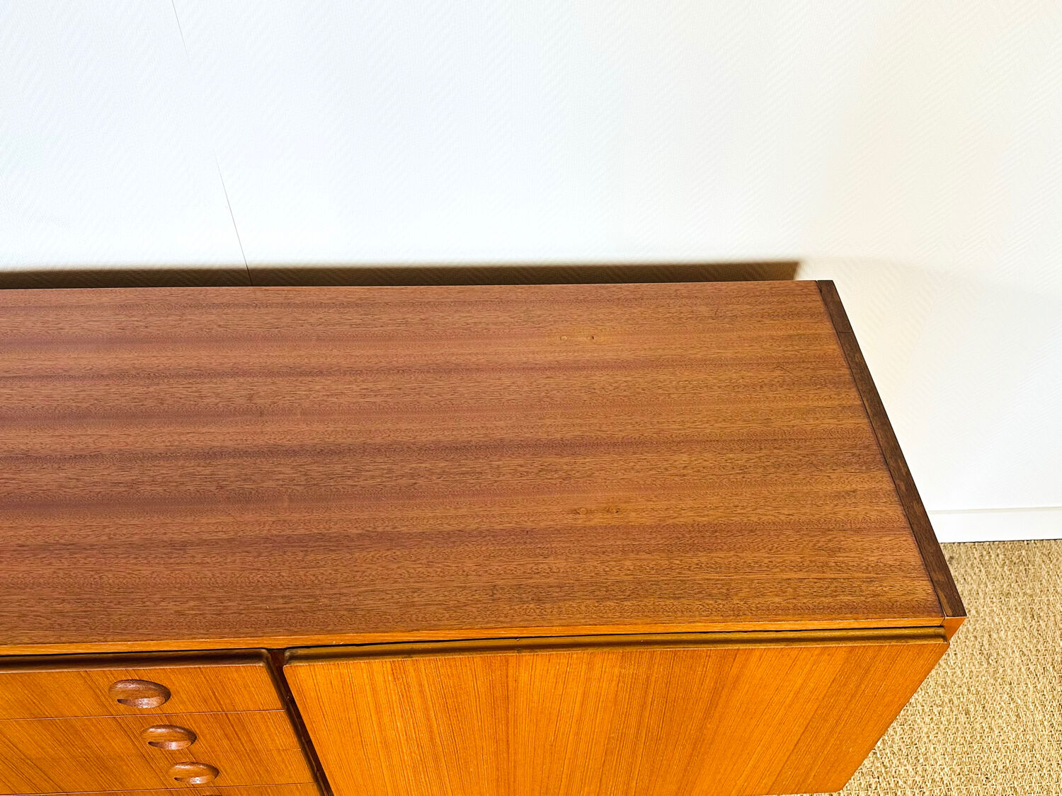 1960s minimalist Scandinavian teak sideboard