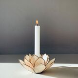 Fleur de lotus nacre et laiton